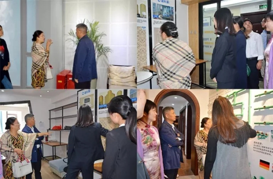 創新謀發展 湘陰縣湯靜副縣長一行蒞臨藍天豚硅藻泥調研視察
